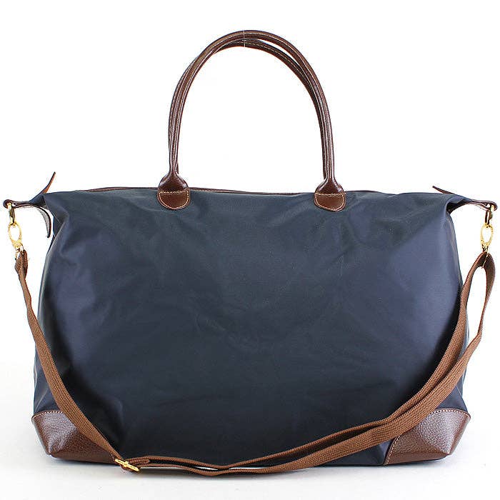 Nylon Weekender/Duffle Bag: Navy