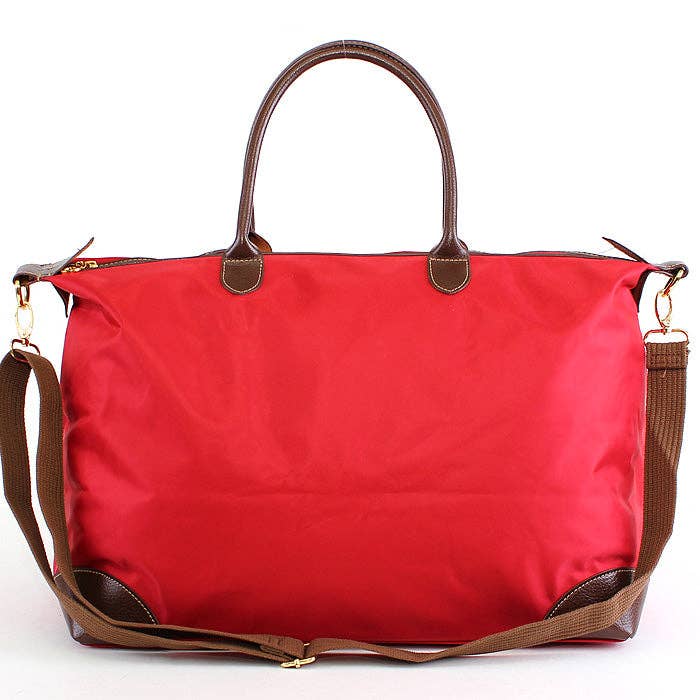 Nylon Weekender/Duffle Bag: Navy