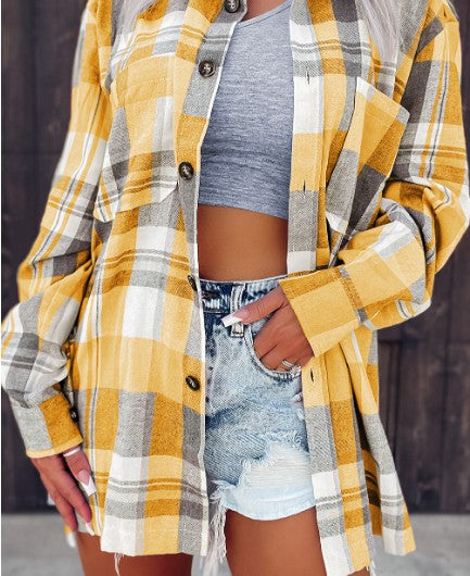 Yellow Plaid Shirt