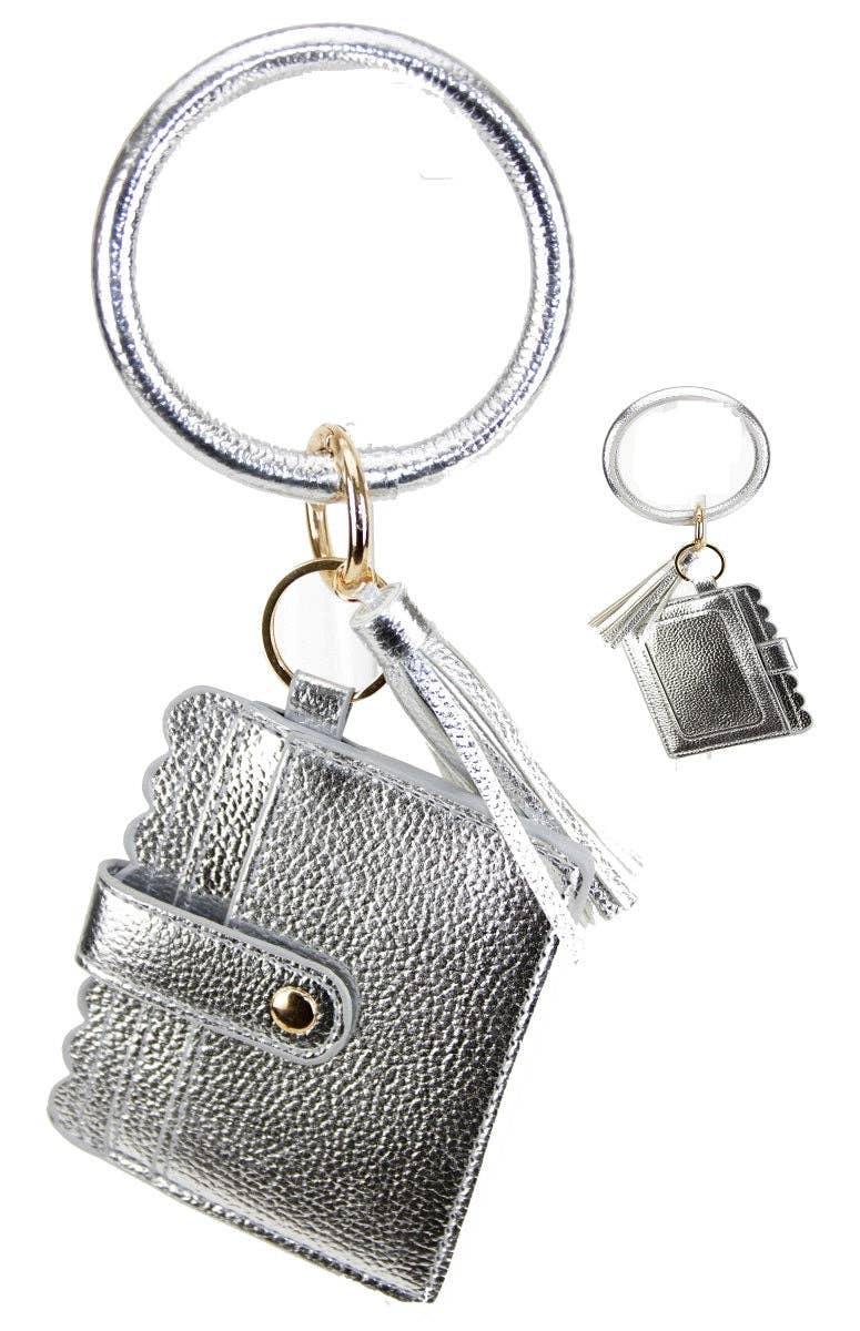 Bangle/Key-Chain/Wallet w/ ID Window: Purple