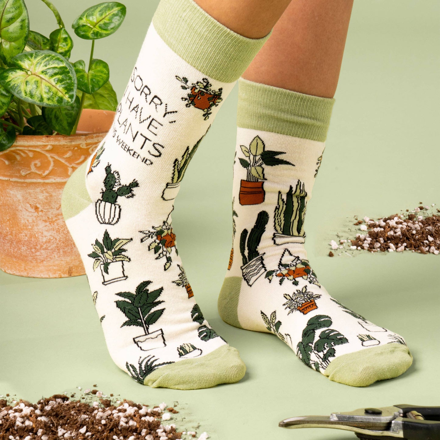 Two Left Feet® Socks I Have Plants This Weekend / Small