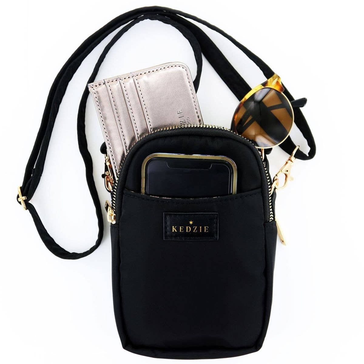 Kedzie Crosstown Crossbody Bag Black