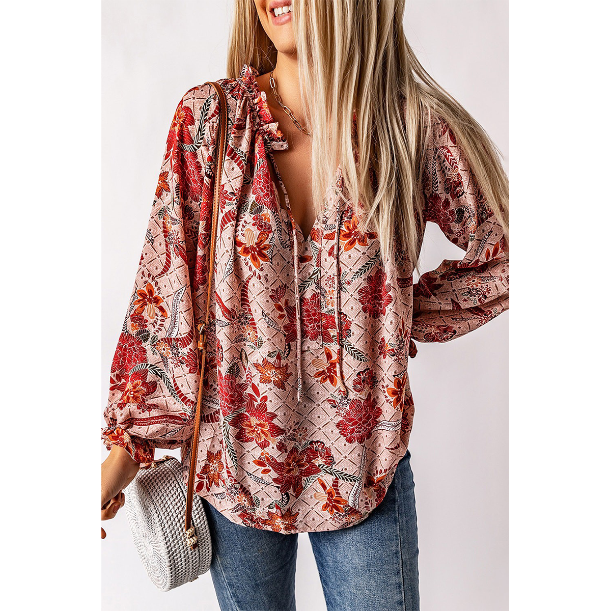 Pink Printed Blouse