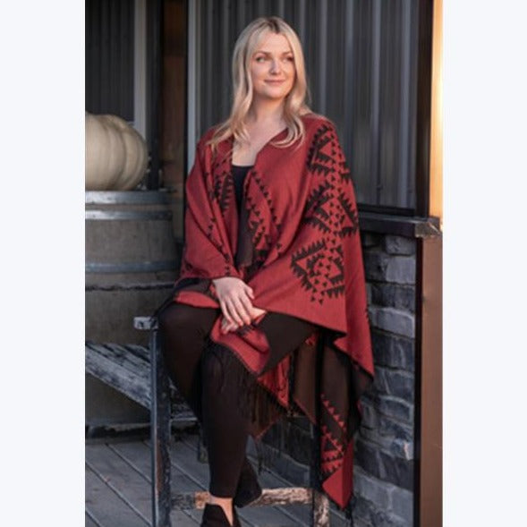 AZTEK REVERSIBLE PONCHO