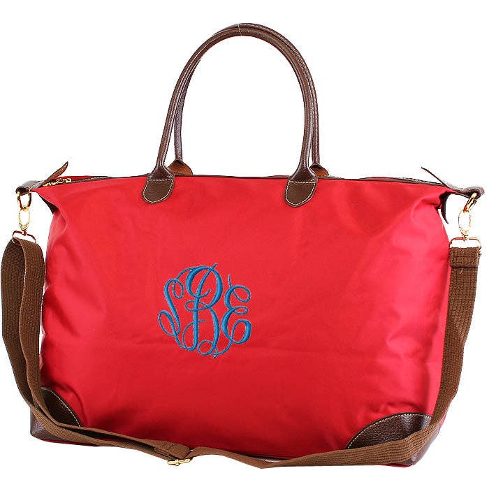 Nylon Weekender/Duffle Bag: Navy