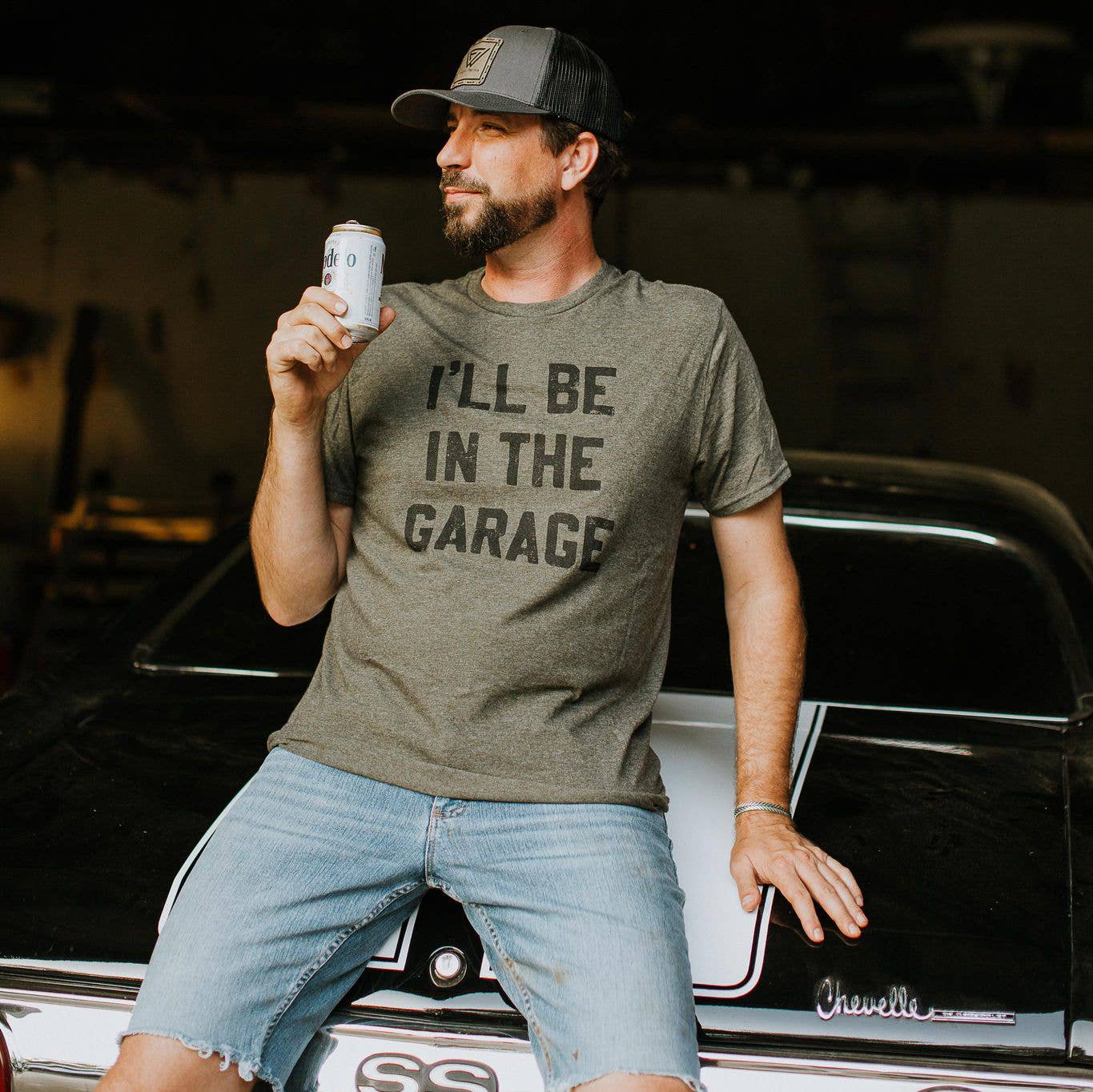 I'll be In the Garage Men's Shirt, Father's Day Shirt, Tee: 2X-Large