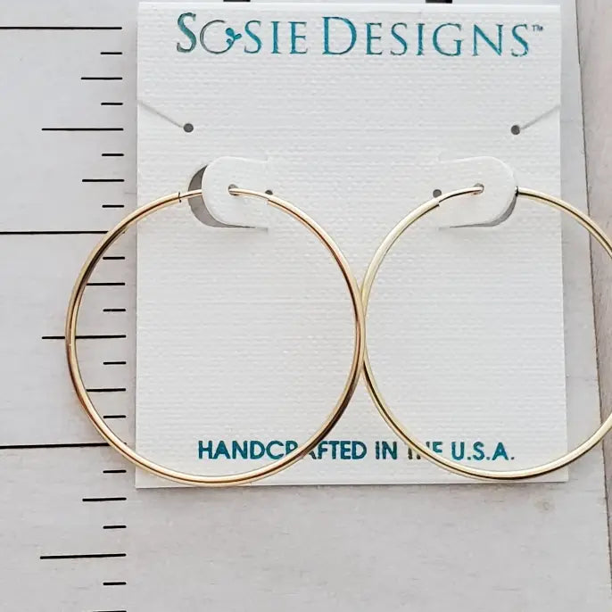 14K Gold Filled Endless Hoops
