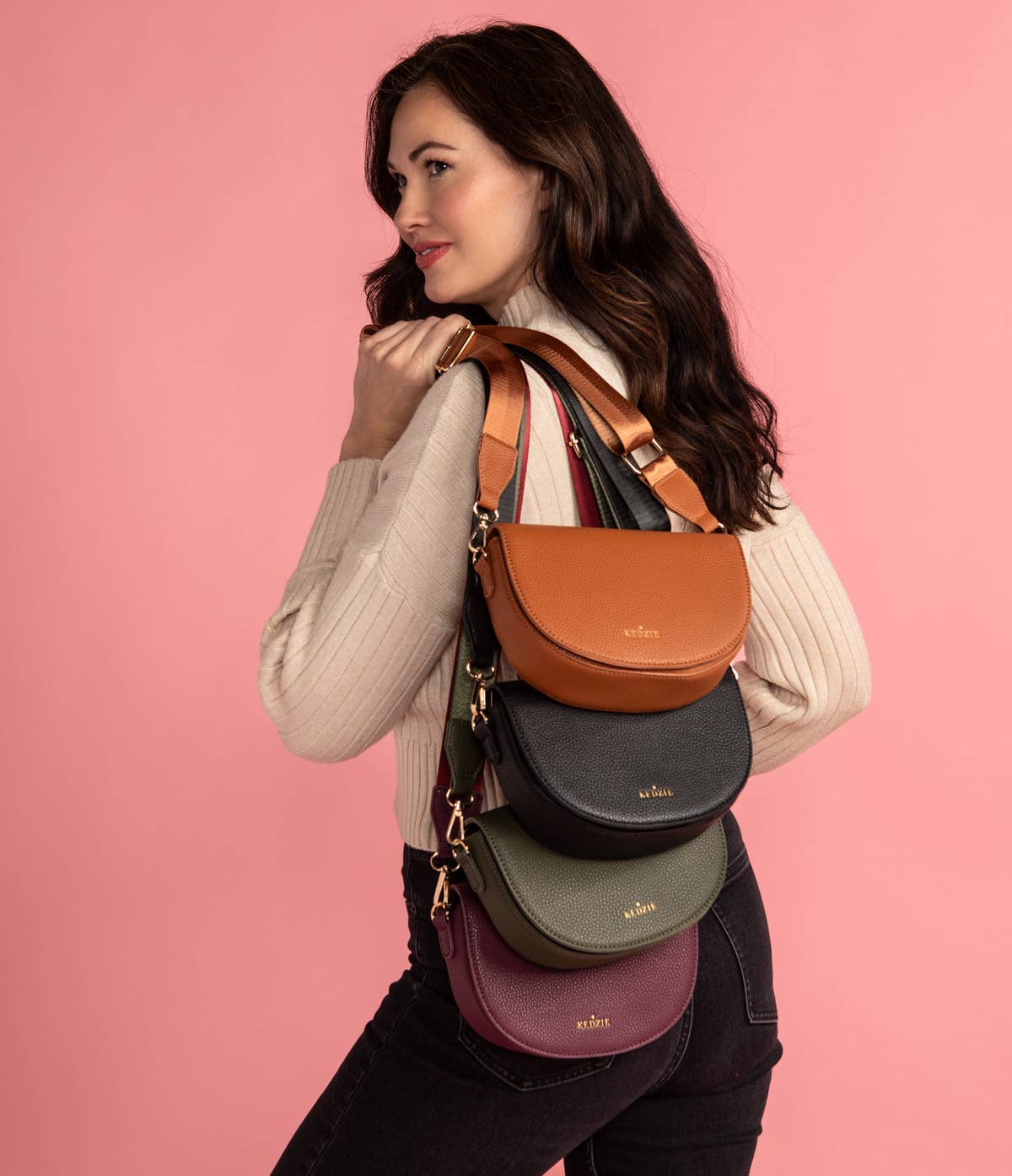 Kedzie Luna Crossbody Chestnut