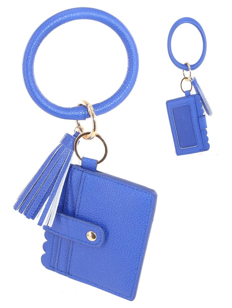 Bangle/Key-Chain/Wallet w/ ID Window: Purple