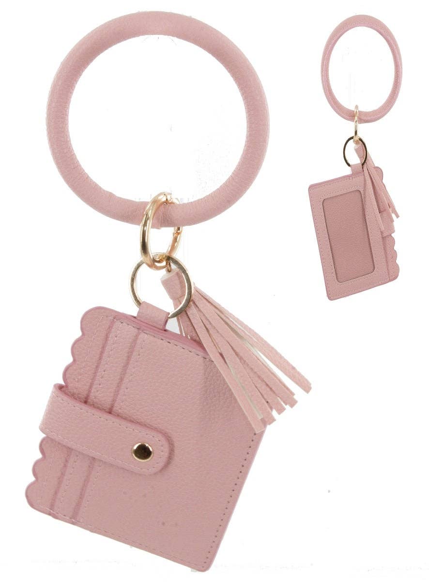 Bangle/Key-Chain/Wallet w/ ID Window: Purple