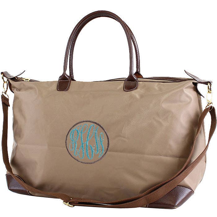Nylon Weekender/Duffle Bag: Navy