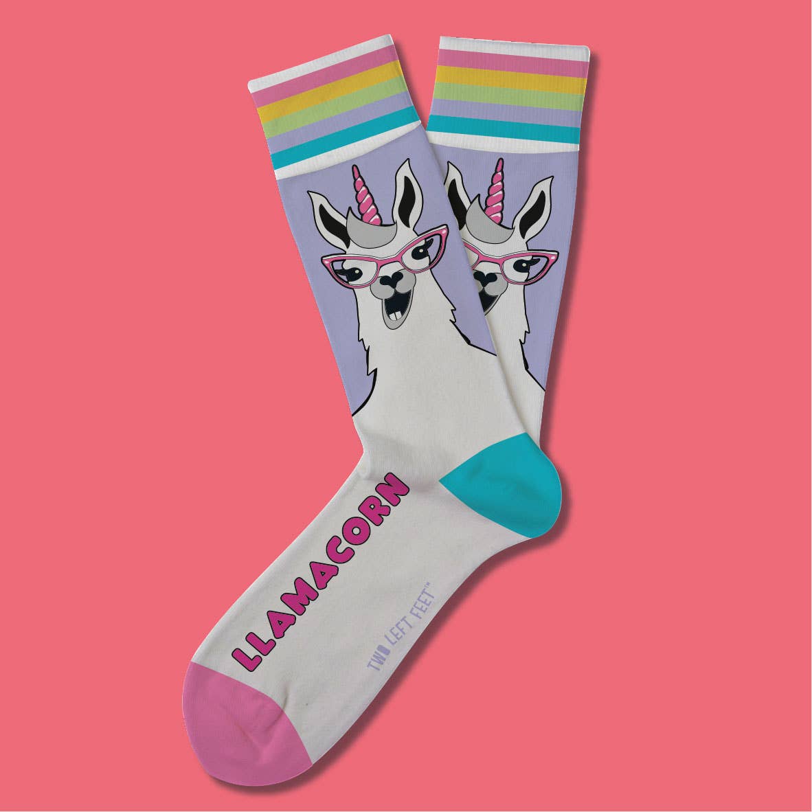 Two Left Feet Main Sock Collection Open Stock: Small / No Drama Llama