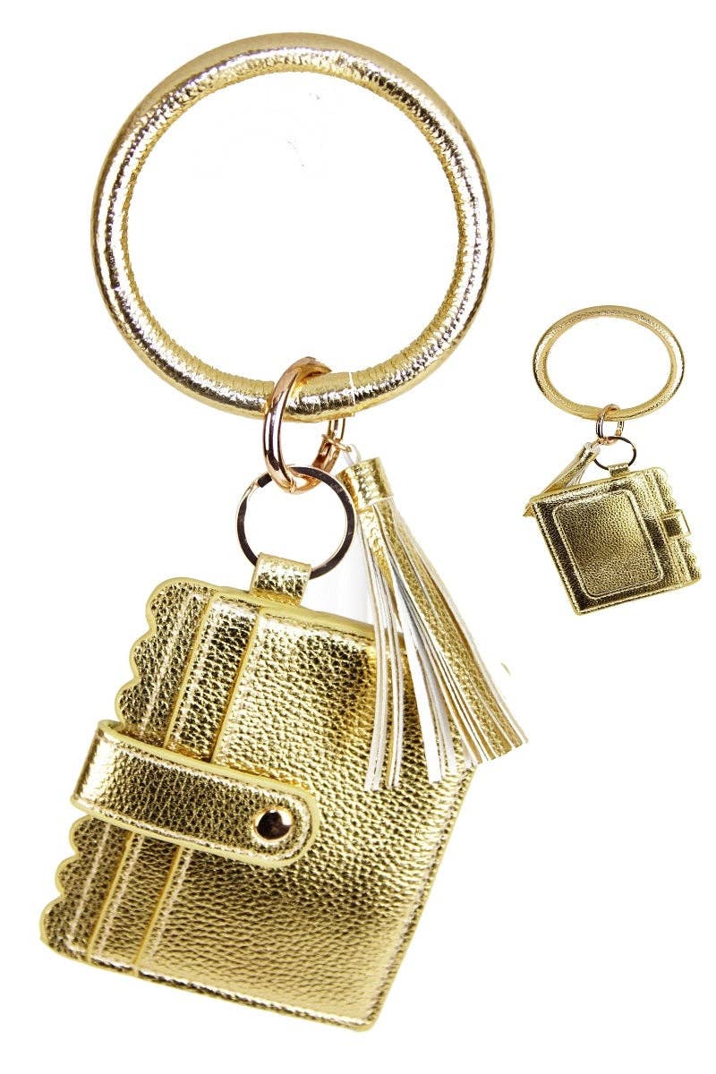Bangle/Key-Chain/Wallet w/ ID Window: Purple