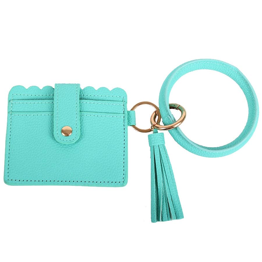 Bangle/Key-Chain/Wallet w/ ID Window: Purple