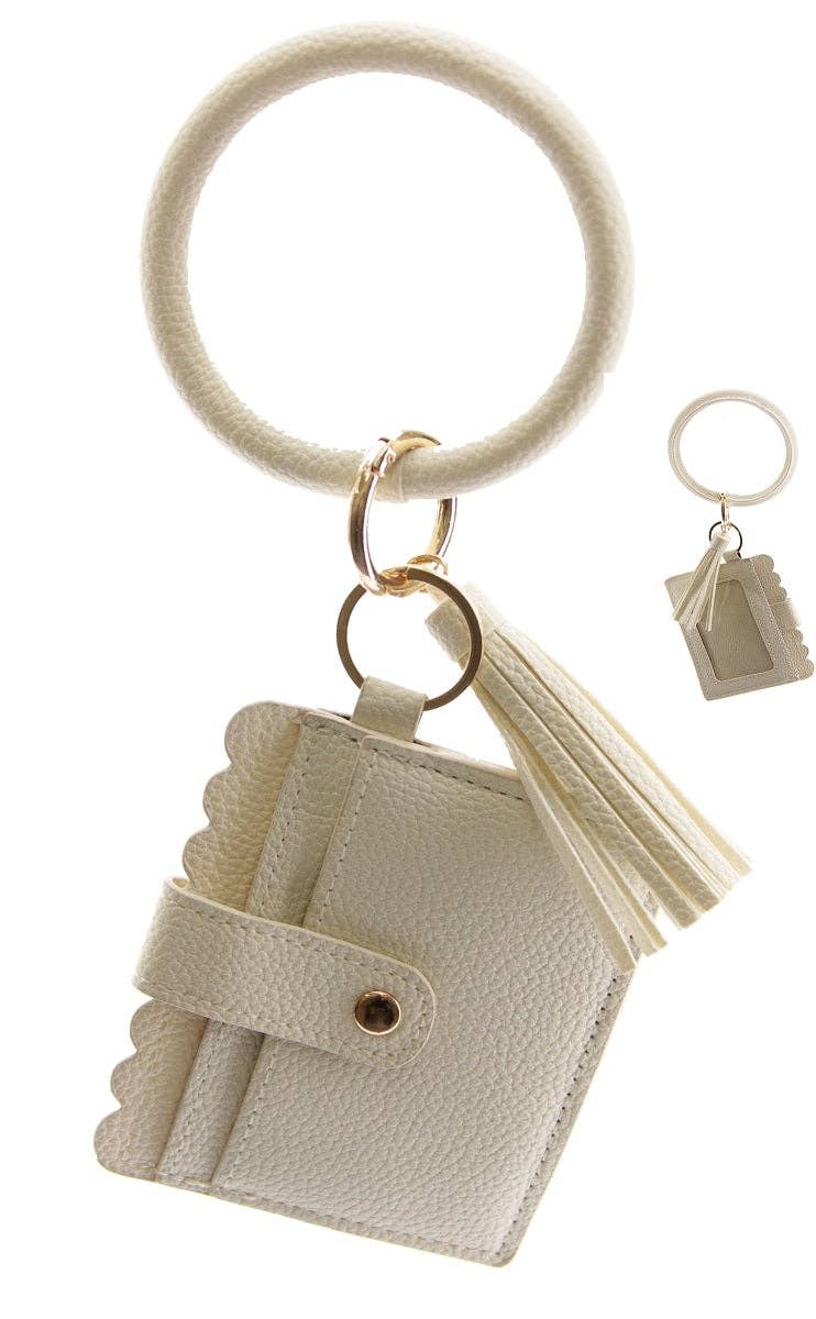 Bangle/Key-Chain/Wallet w/ ID Window: Purple