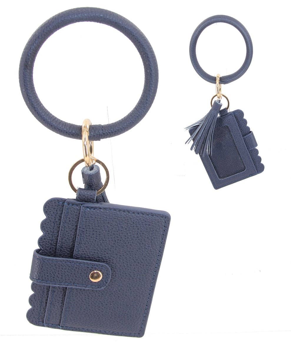 Bangle/Key-Chain/Wallet w/ ID Window: Purple