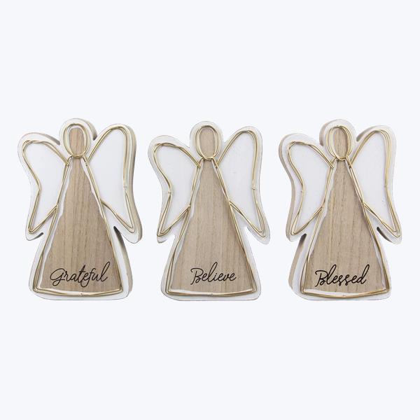 Wooden Angel Sitters