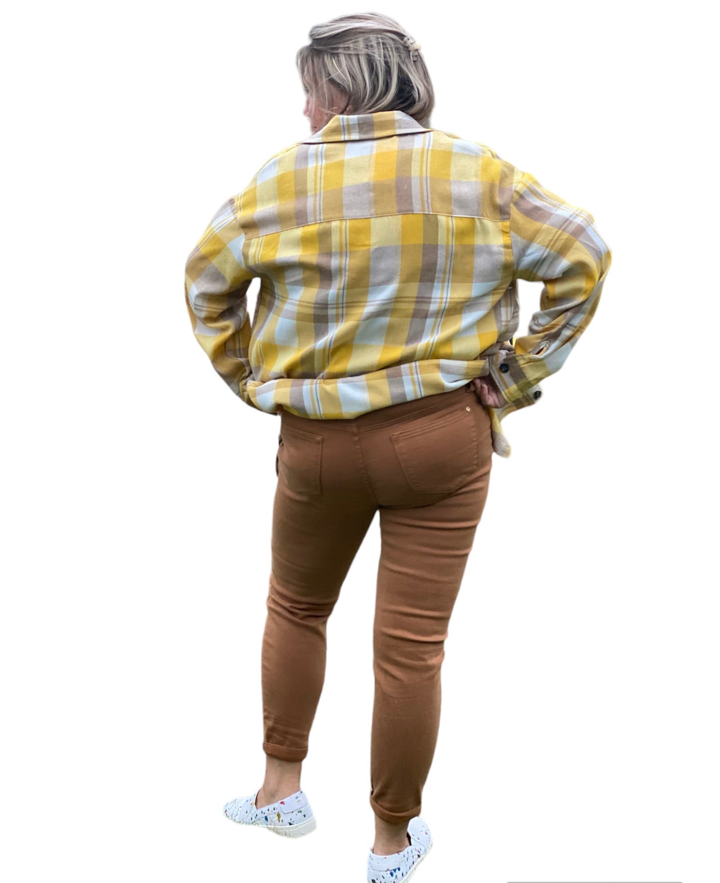 Judy Blue Brown Cotton Blend Jeans