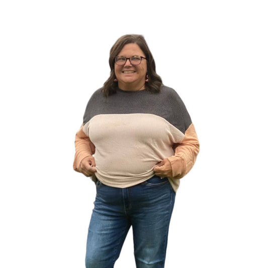 Color Block Corded Top