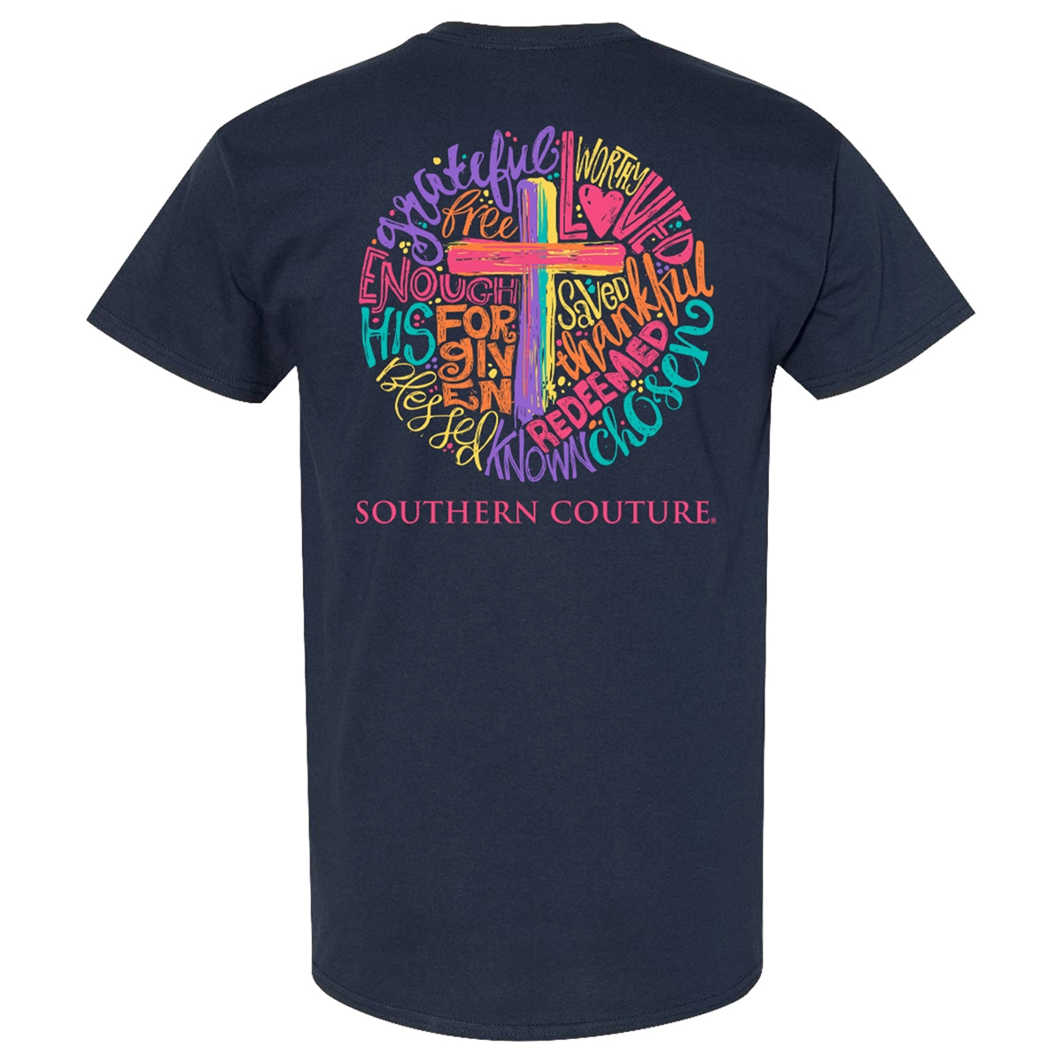 Brushstroke Cross -Navy