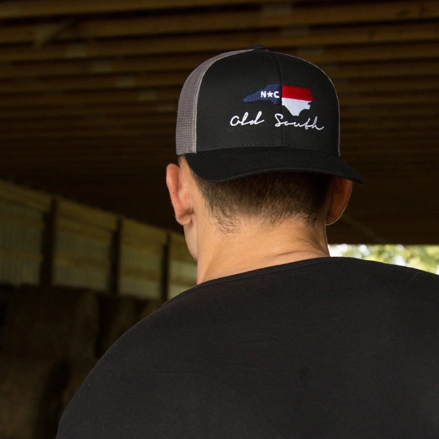 NC TRUCKER HAT Black -Grey
