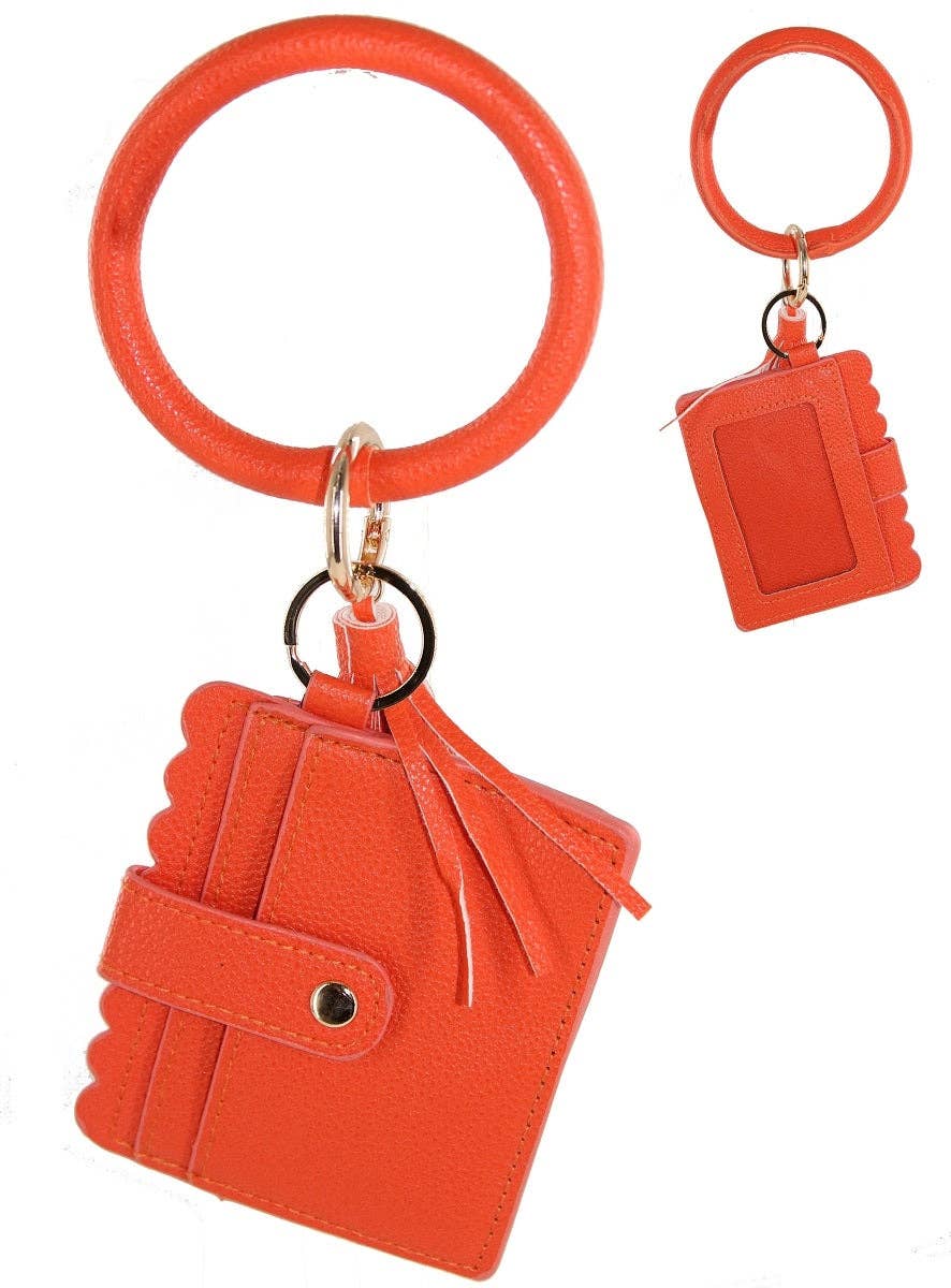 Bangle/Key-Chain/Wallet w/ ID Window: Purple