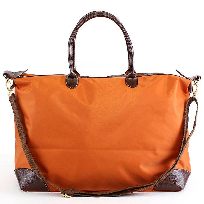 Nylon Weekender/Duffle Bag: Navy