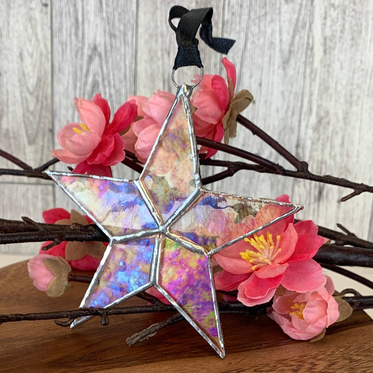 You + Shine: Congrats Handmade Stained Glass Star 7700