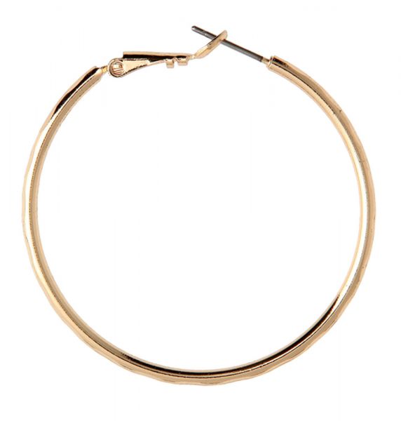 Gold Medium Wire Hoop