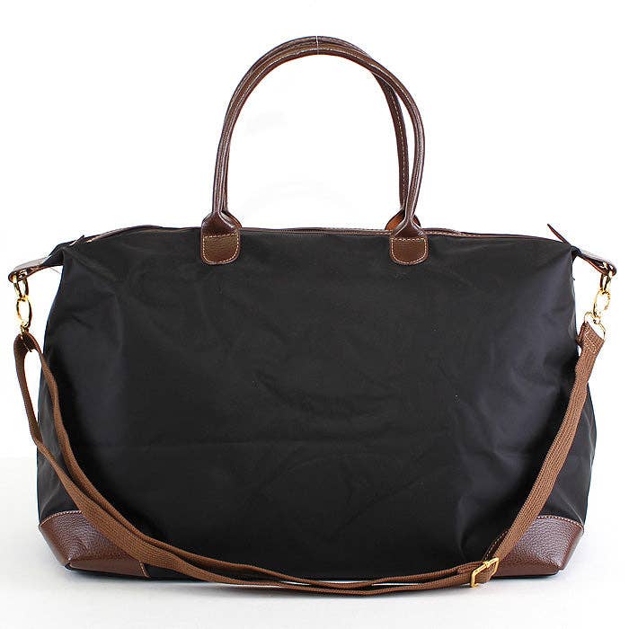 Nylon Weekender/Duffle Bag: Navy