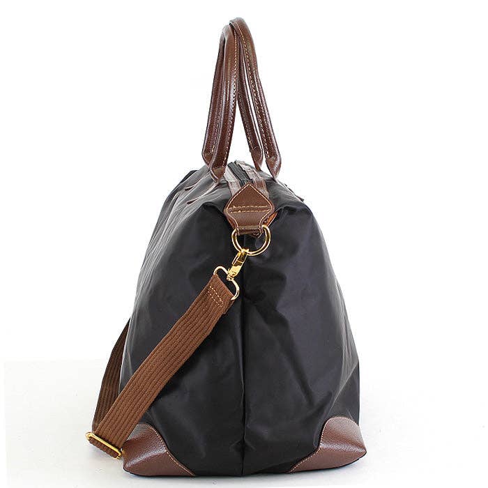 Nylon Weekender/Duffle Bag: Navy