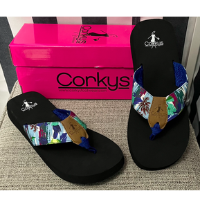 Corky's Ladybug Sandals - Blue Hawaii