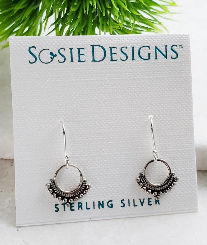 Silver Bali Dangle Earrings