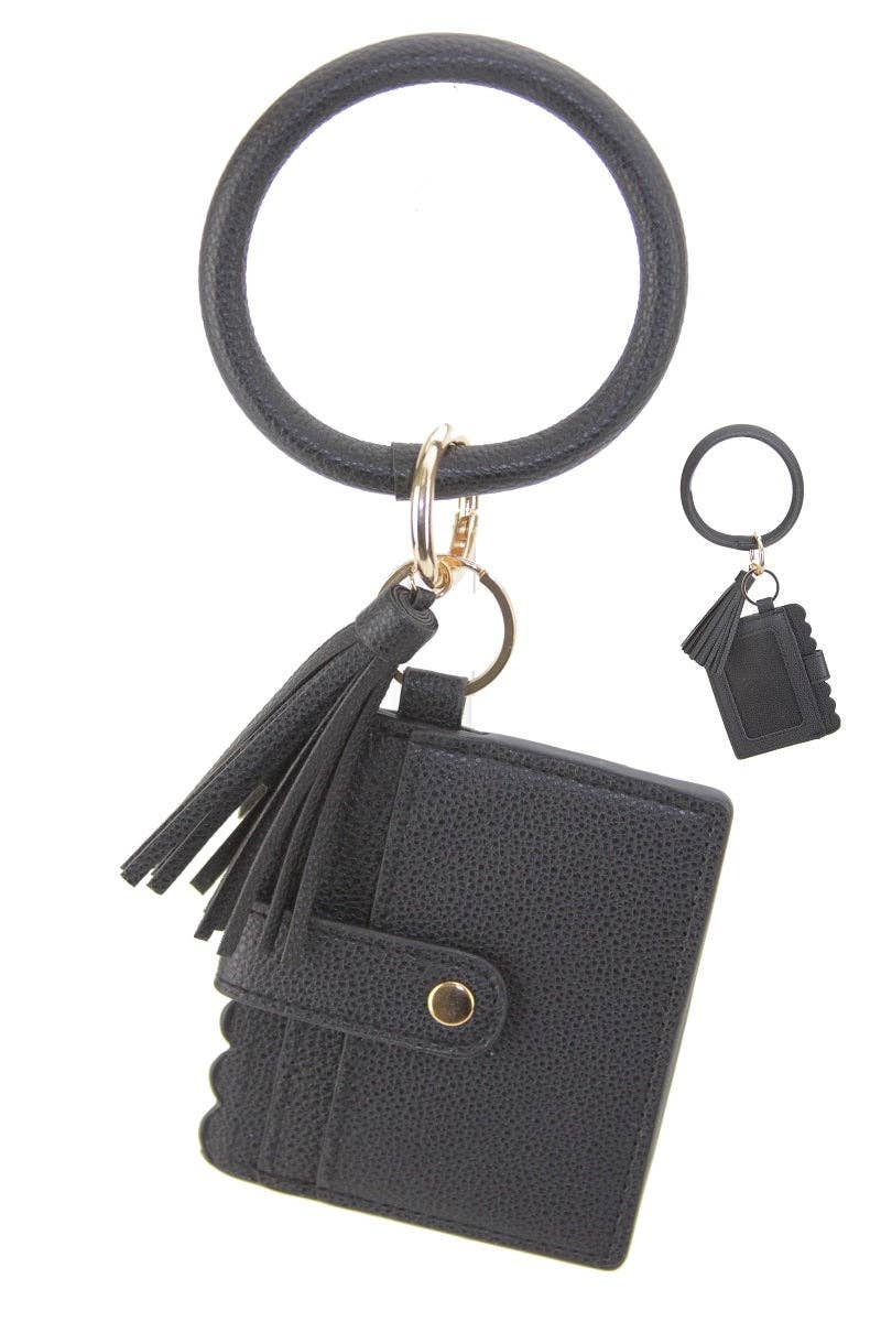 Bangle/Key-Chain/Wallet w/ ID Window: Purple