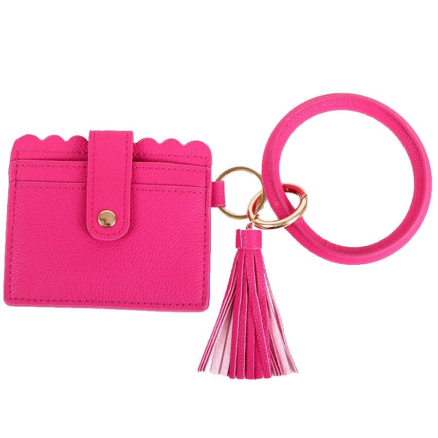 Bangle/Key-Chain/Wallet w/ ID Window: Purple