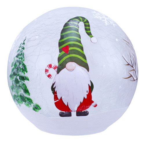 Globe LED Gnome Candy Cane