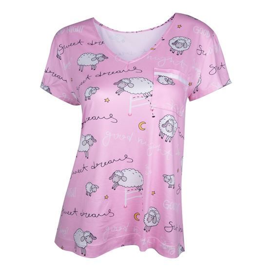 Sweet Dreams Sheep V-Neck Pocket Tee