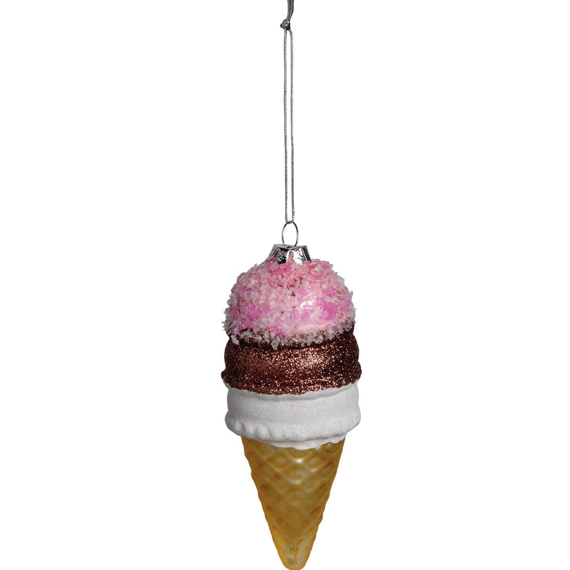 Glass Ornament - Ice Cream Cone