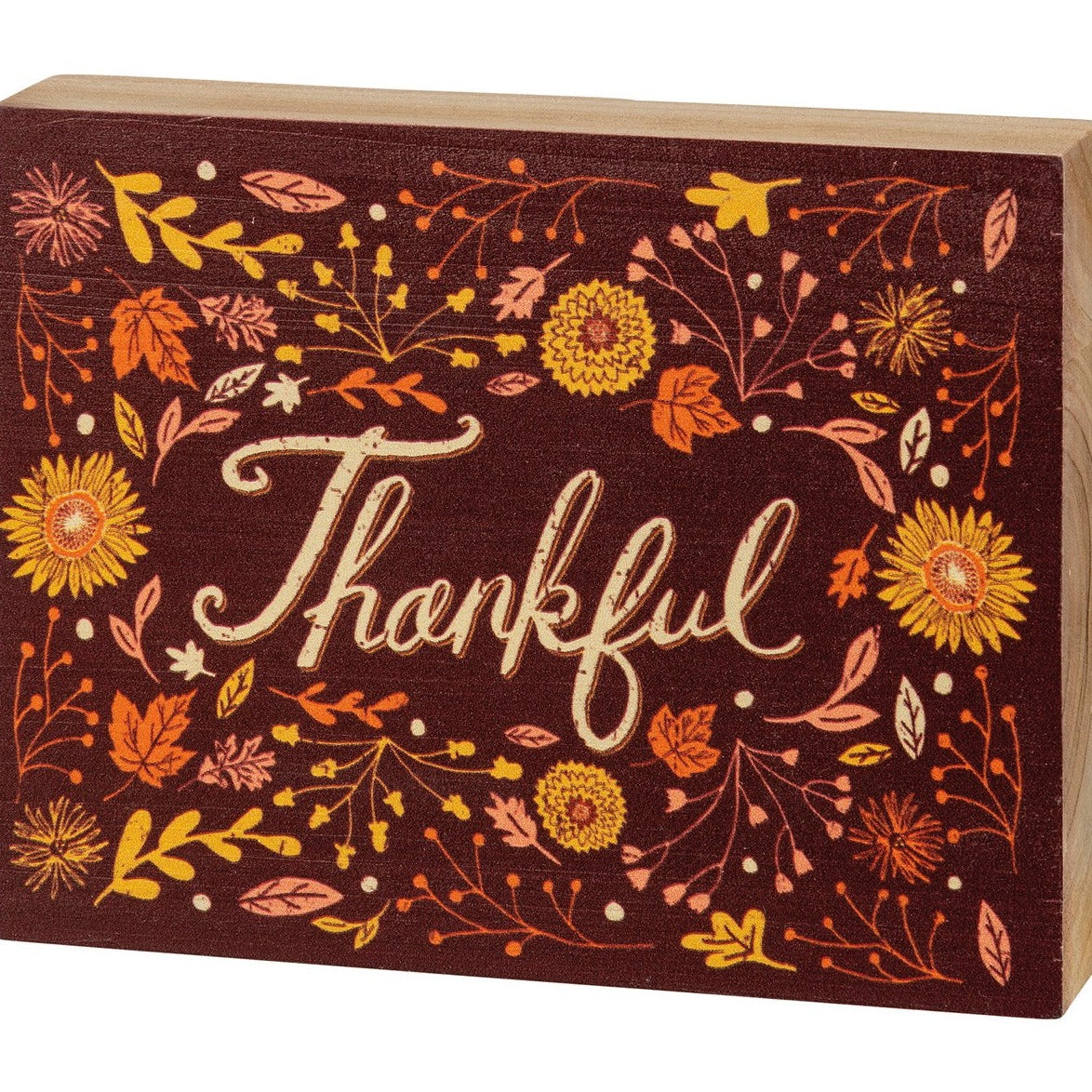 Thankful block Sign