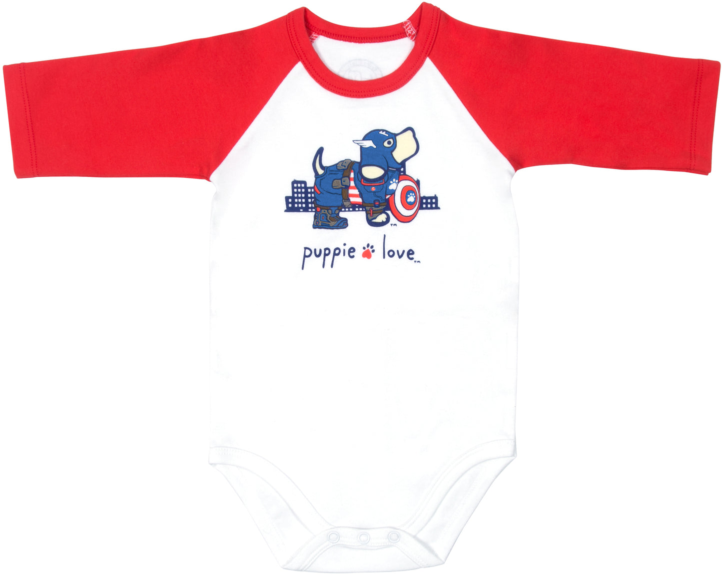 Superhero Puppy Love Onesie