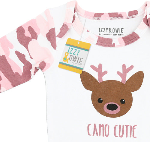 Jewel Pink Camo Deer Bodysuit