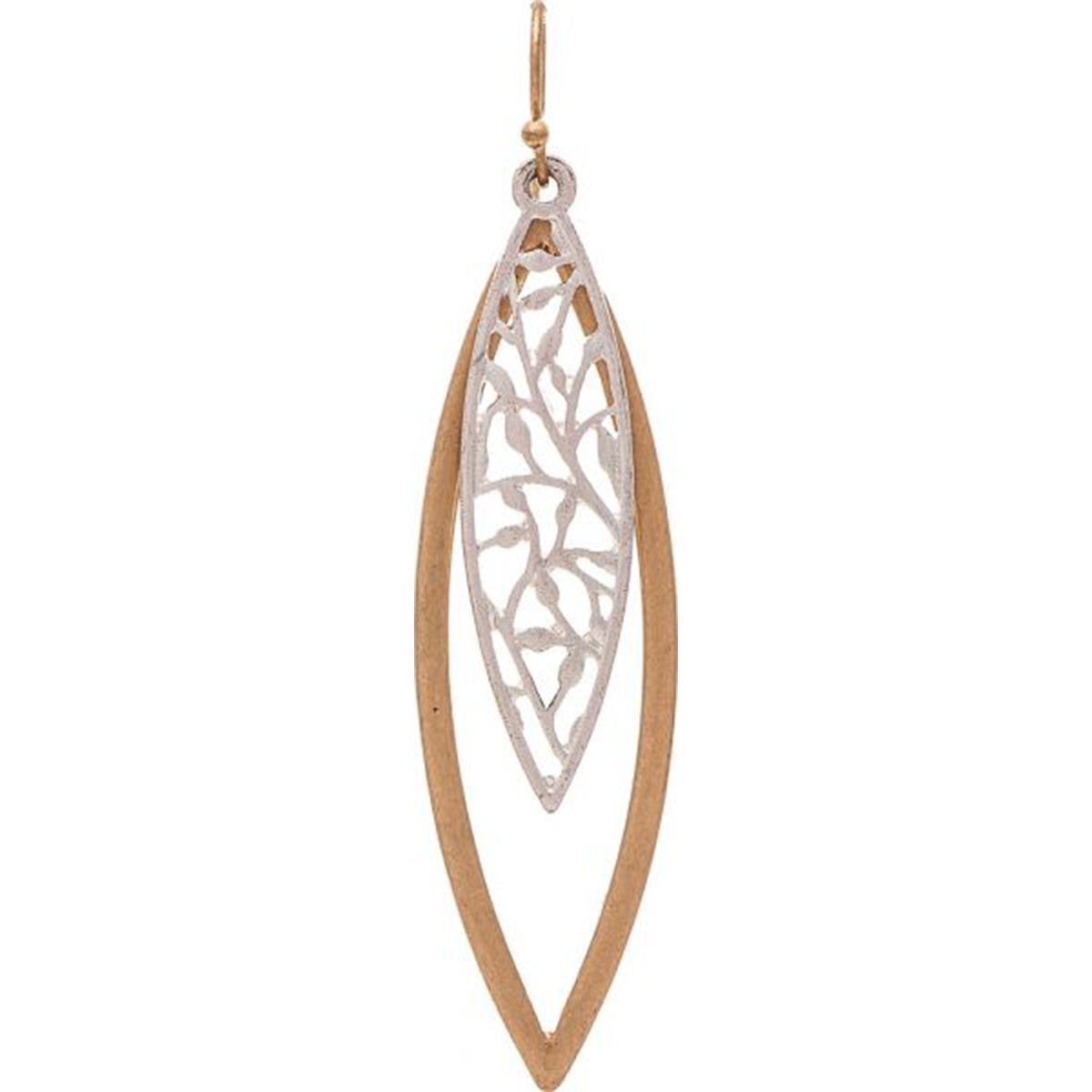 Filigree Layered Elipse Earrings