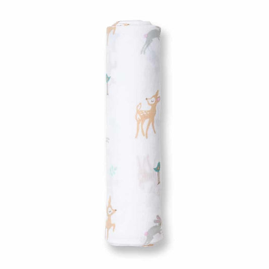 Lulujo Cotton Swaddle  Little Fawn 47×47