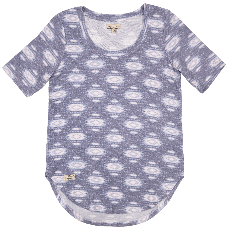 Scoop Neck Shirt -Aztec