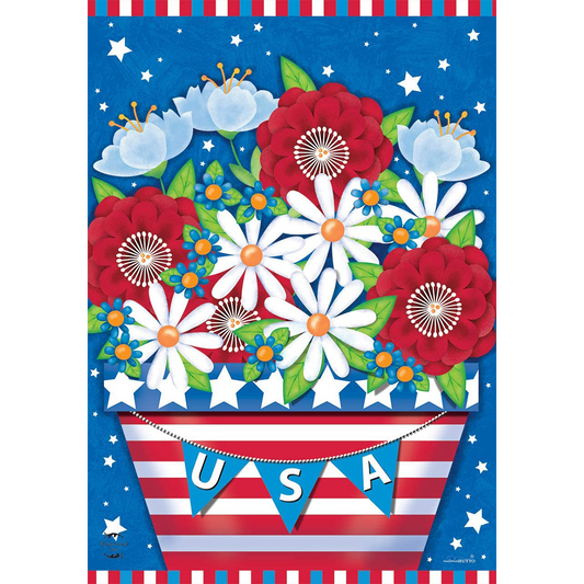 American Planter Patriotic Garden Flag