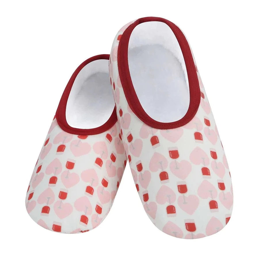 Women's Plush Wine & Hearts Skinnies