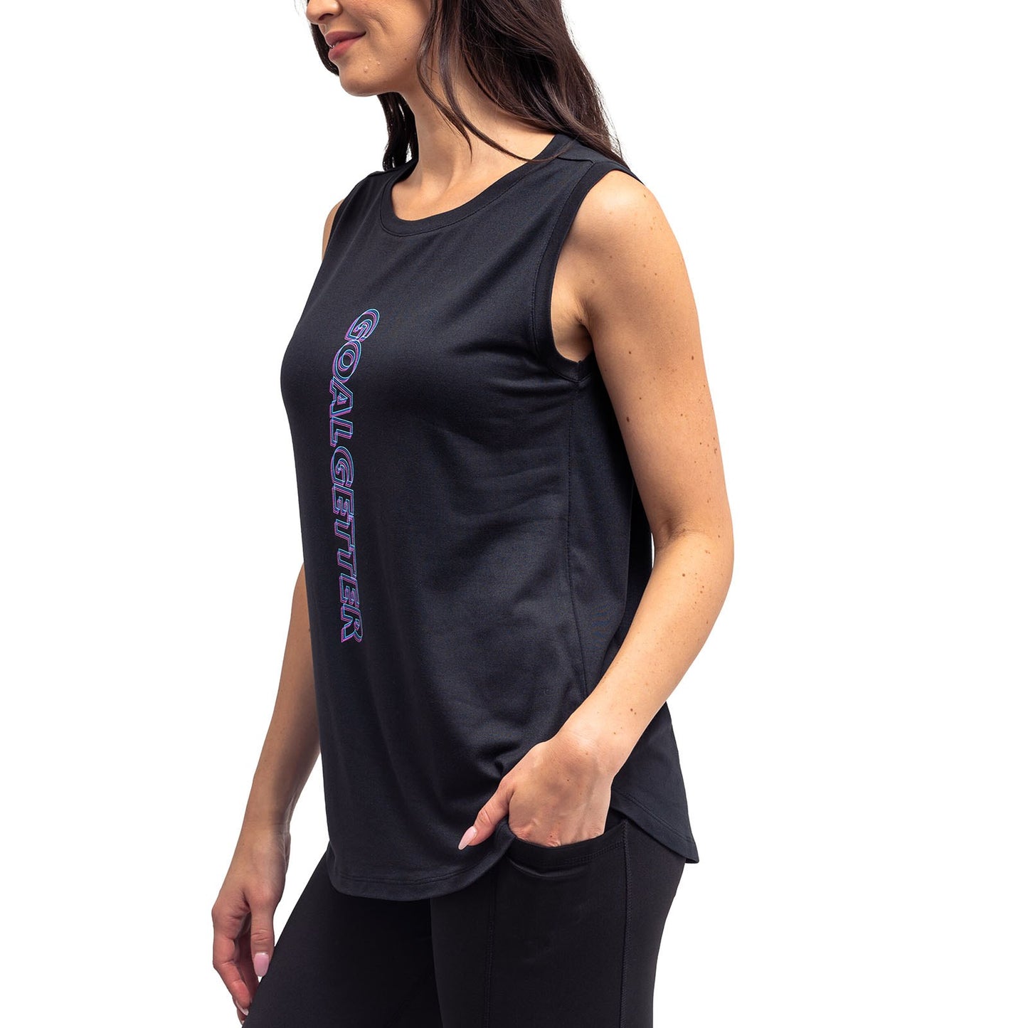 FITKICKS® Optimist Active Lifestyle Tank - Black
