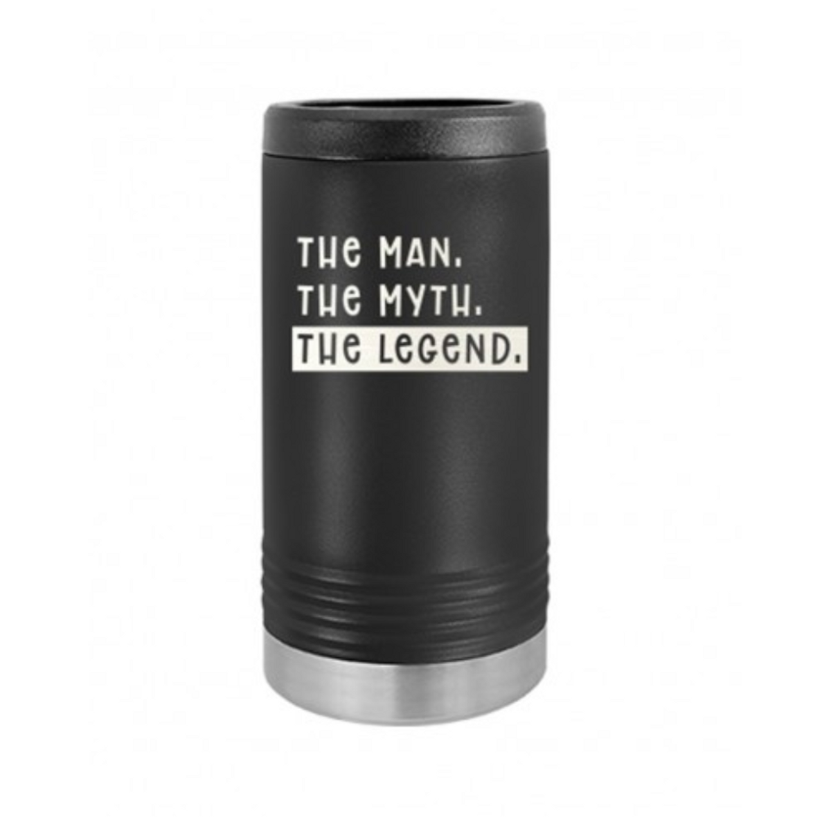 Legend Black Slim Can Cooler