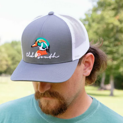 WOOD DUCK - TRUCKER HAT - Graphite / White