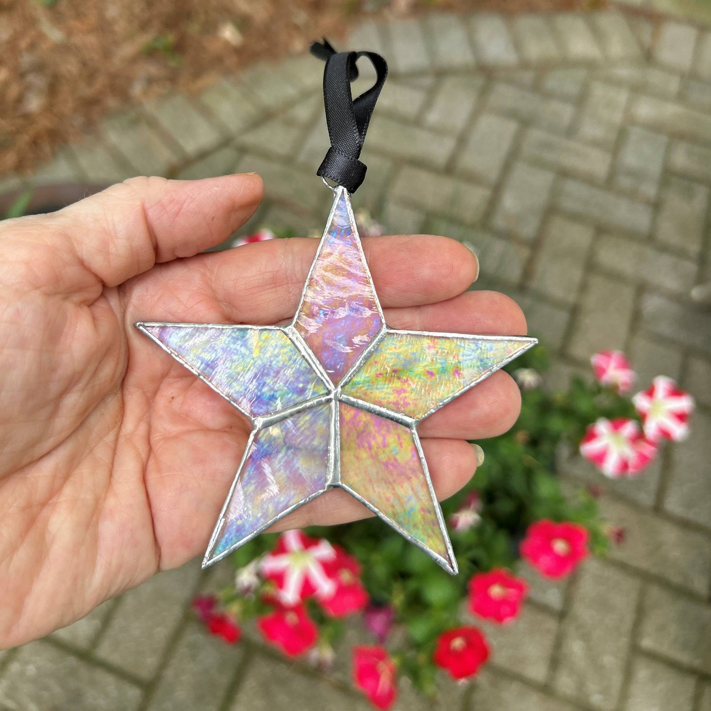 Written in the Stars: Remembered Handmade  Glass Star 7727